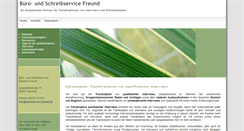 Desktop Screenshot of bueroservice-freund.de